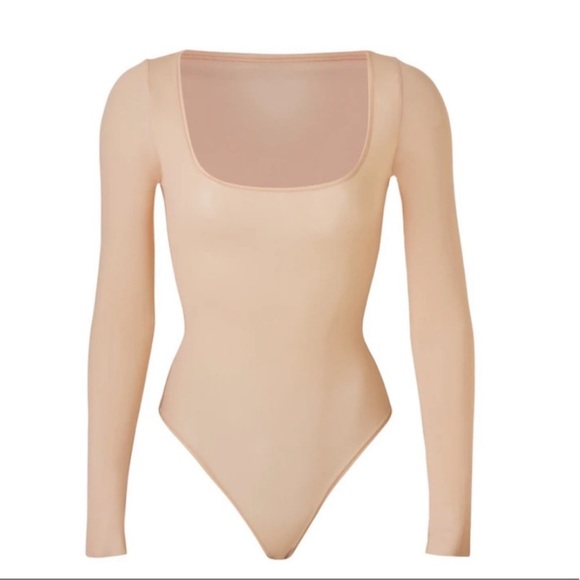SKIMS Tops - SKIMS Jelly Sheer Long Sleeve Bodysuit